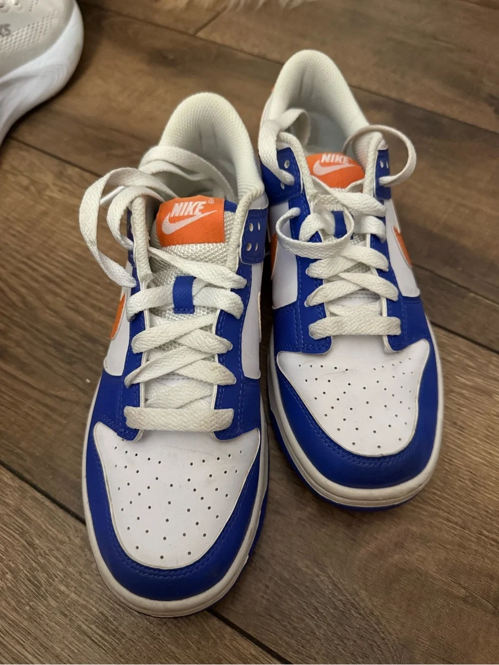 Nike Kids Blue White Orange Low-Top Sneakers